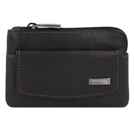 Greenland Nature Czarny Nappa Key Case RFID Leather 11,5 cm