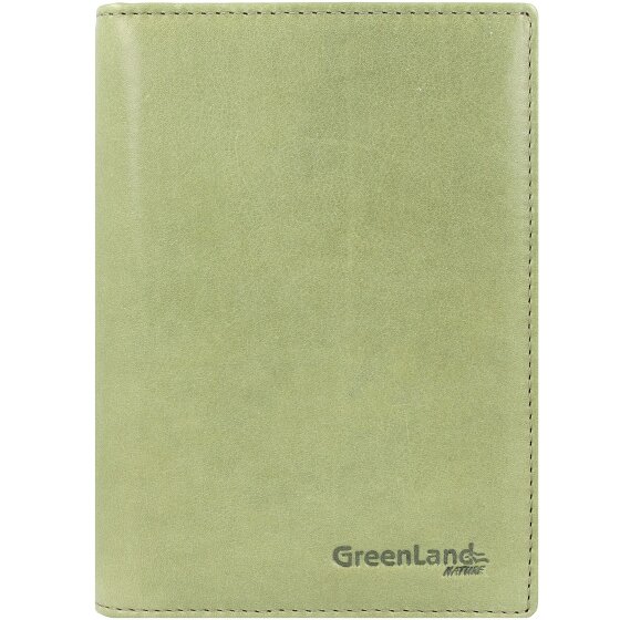 Greenland Nature Miękkie kolorowe etui na paszporty RFID Leather 12 cm