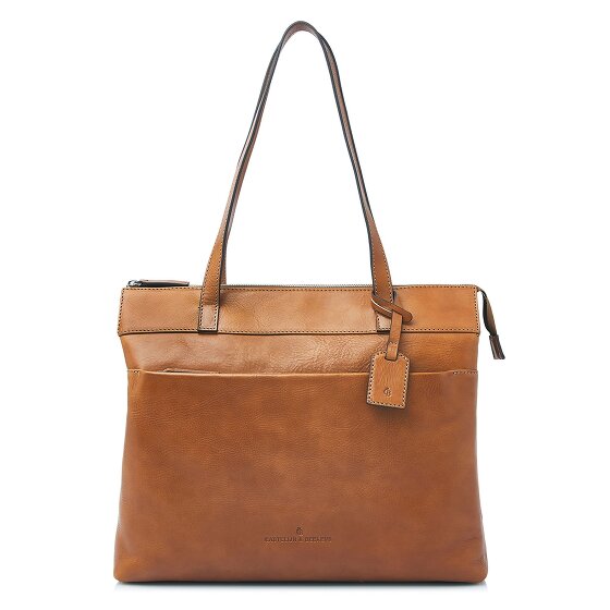 Castelijn & Beerens Lia Shopper Bag Ochrona RFID Skórzany 45 cm Komora na laptopa