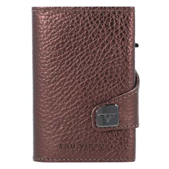 Tru Virtu Etui na karty kredytowe Click & Slide RFID Leather 6,5 cm