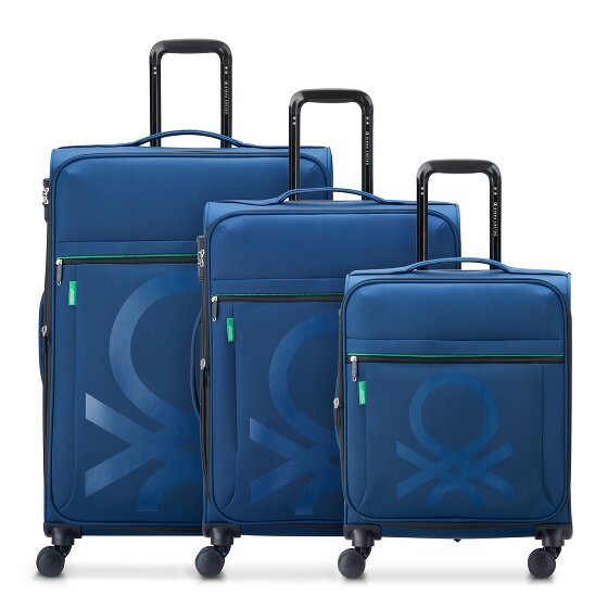 Delsey Paris x Zestaw walizek na 4 kółkach United Colors of Benetton Colour Block 3 szt.