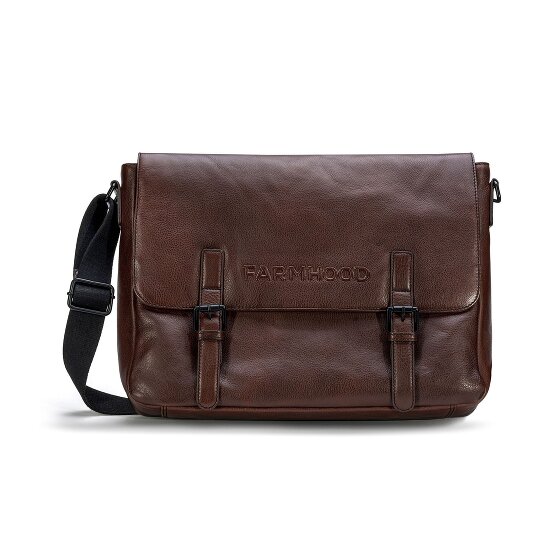 Farmhood Memphis Briefcase Messenger Skórzany 38 cm Komora na laptopa