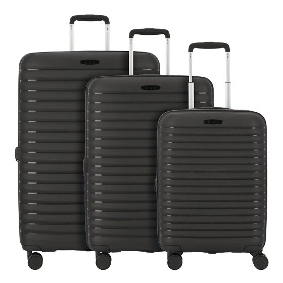d&n Travel Line 4500 4 kółka Zestaw walizek 3-części z plisą rozprężną