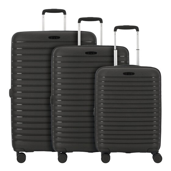d&n Travel Line 4500 4 kółka Zestaw walizek 3-części z plisą rozprężną