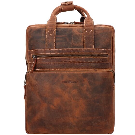 Greenburry Vintage Plecak skórzany 38 cm Komora na laptopa