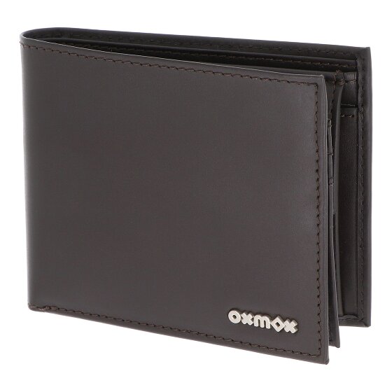 oxmox Leather Portfel Ochrona RFID Skóra 12 cm