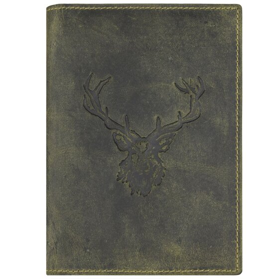 Greenburry Vintage Deer ID Case Leather 12 cm
