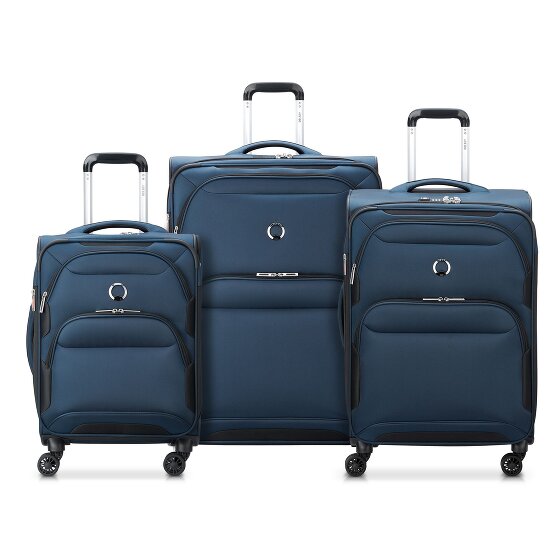 Delsey Paris Sky Max 2.0 4 kółka Zestaw walizek 3-części z plisą rozprężną