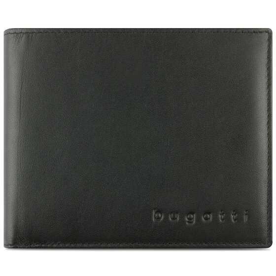 bugatti Super Slim Portfel Ochrona RFID Skórzany 9 cm