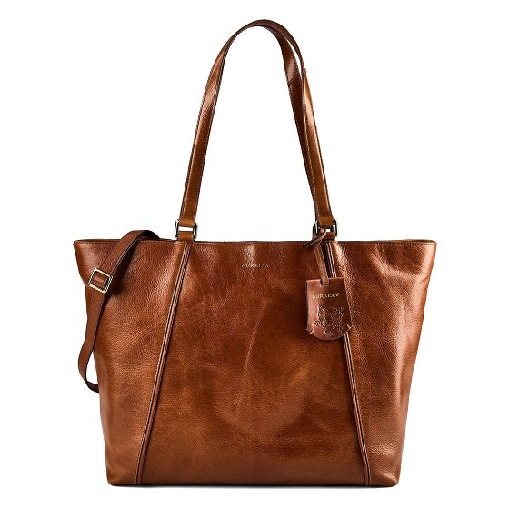Burkely Fine Florence Shopper Bag Skórzany 37 cm Komora na laptopa