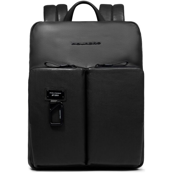 Piquadro Harper Plecak Skórzany 38 cm Komora na laptopa