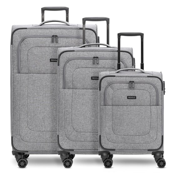 Redolz Essentials 12 THREE SET 4 kółka Zestaw walizek 3-części z plisą rozprężną