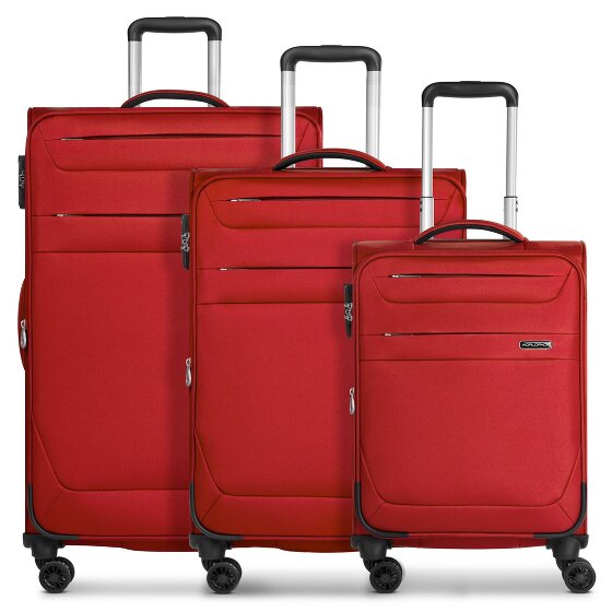 Worldpack Chicago 4 kółka Zestaw walizek 3-części z plisą rozprężną