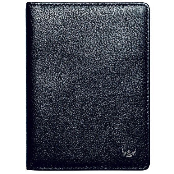 Golden Head Skórzane etui na karty identyfikacyjne RFID Capri 9 cm