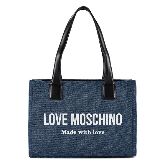Love Moschino Denim Signature Love Shopper Bag 35 cm