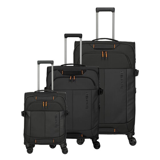 Travelite Briize 4 kółka Zestaw walizek 3-części z plisą rozprężną