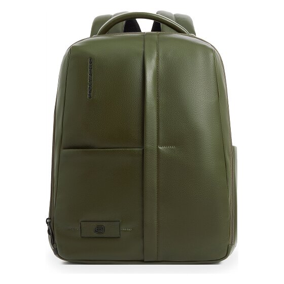 Piquadro Russell Plecak biznesowy Ochrona RFID Skórzany 42 cm Komora na laptopa