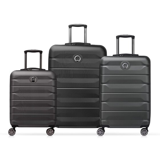 Delsey Paris Air Armour 4 kółka Zestaw walizek 3-części z plisą rozprężną
