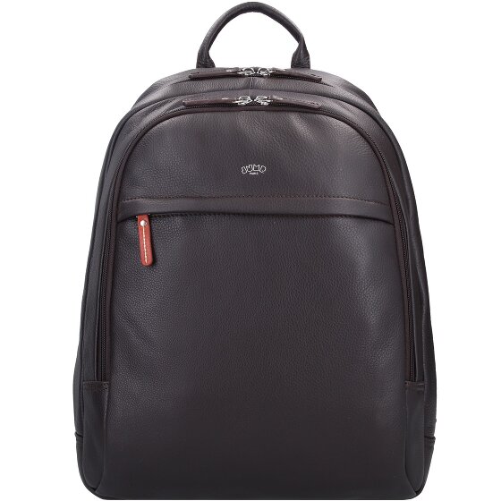 Jump Skórzany plecak Uppsala 42 cm z przegrodą na laptopa