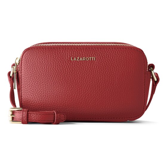 Lazarotti Skórzana torba na ramię z Bolonii Camera-Bag, skóra, z podwójnym zamkiem, 18 cm