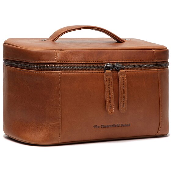 The Chesterfield Brand Wax Pull Up Limone Kosmetyczka Skórzany 29 cm