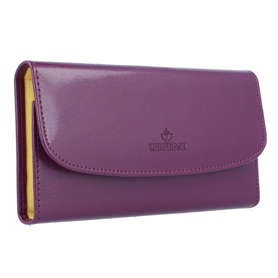 Windrose Merino Jewellery Roll Leather 20 cm