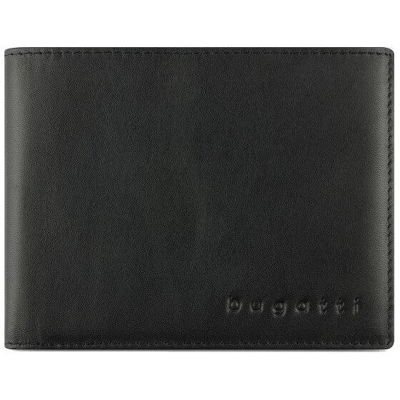 bugatti Super Slim Portfel Ochrona RFID Skórzany 12 cm