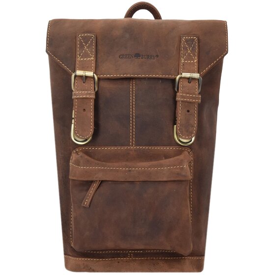 Greenburry Vintage Plecak skórzany 42 cm Komora na laptopa