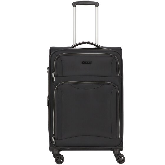 d&n Travel Line 9204 4 kółka Walizka M 66 cm z plisą rozprężną