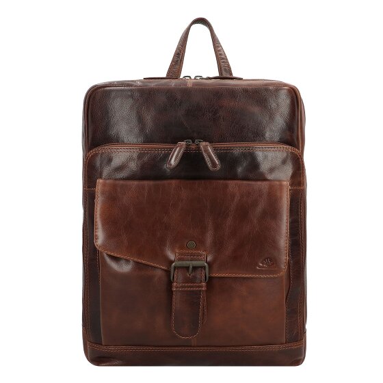 Greenburry Rugged Plecak biznesowy Skórzany 39 cm Komora na laptopa