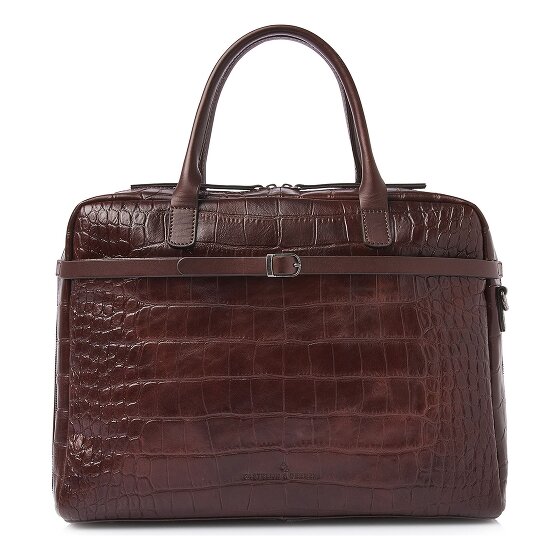 Castelijn & Beerens Lisa Teczka Ochrona RFID Skórzany 41 cm Komora na laptopa