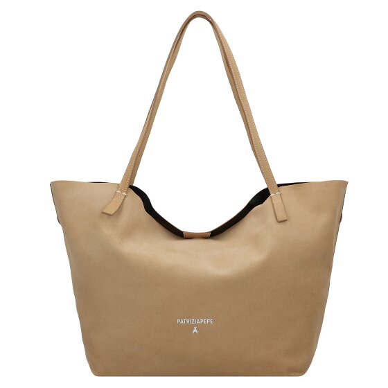 Patrizia Pepe Shopper Bag Skórzany 43 cm