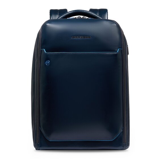 Piquadro Blue Square Plecak Skórzany 42 cm Komora na laptopa