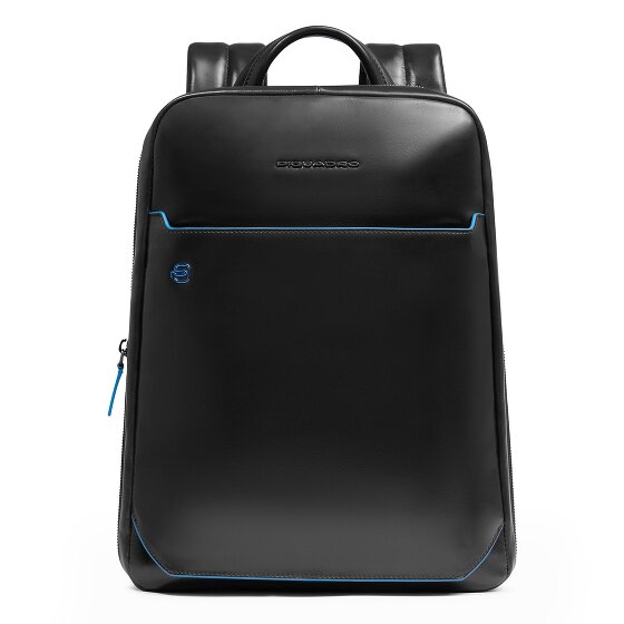 Piquadro Blue Square Plecak Ochrona RFID Skórzany 37 cm Komora na laptopa