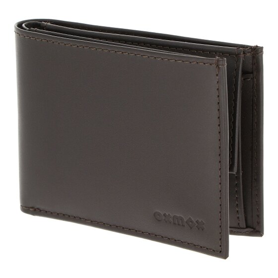 oxmox Leather Portfel Ochrona RFID Skóra 11 cm