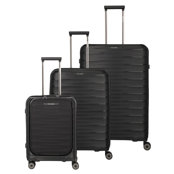 Travelite Mooby 4 kółka Zestaw walizek 3-części z plisą rozprężną