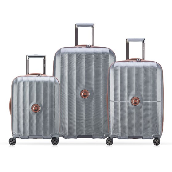 Delsey Paris Carrousel 4 kółka Zestaw walizek 3-części z plisą rozprężną
