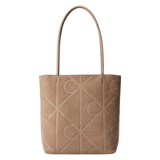 Calvin Klein Emblem AOP Shopper Bag Skórzany 32 cm