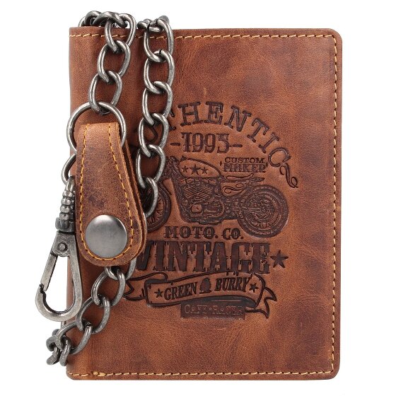 Greenburry Vintage Cafe Racer Wallet RFID Leather 9,5 cm