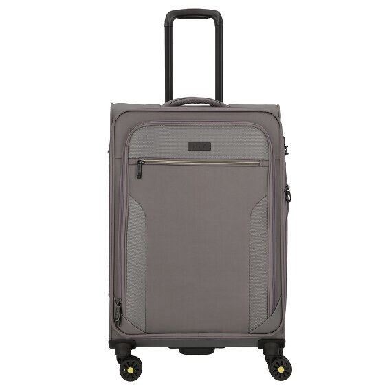 d&n Travel Line 9704 4 kółka Walizka M 68 cm z plisą rozprężną