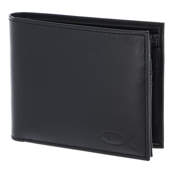 oxmox Leather Portfel Ochrona RFID Skóra 12 cm