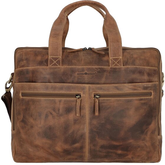 Greenburry Vintage Briefcase Leather 42 cm Komora na laptopa