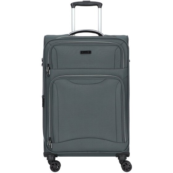 d&n Travel Line 9204 4 kółka Walizka M 66 cm z plisą rozprężną