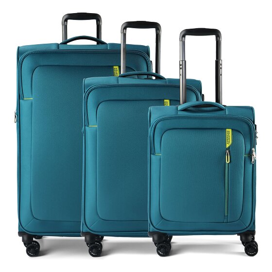 American Tourister Nitestream 4 kółka Zestaw walizek 3-części z funkcją poszerzenia