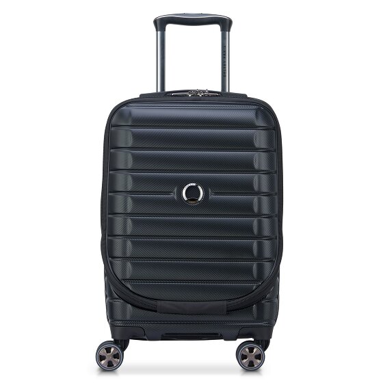 Delsey Paris 4-kołowy wózek kabinowy Shadow 5.0 z przegrodą na laptopa 55 cm i rozszerzaną plisą