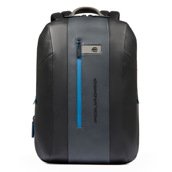 Piquadro Zaino Plecak Skórzany 42 cm Komora na laptopa