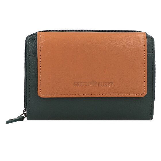 Greenburry Nappa Portfel Ochrona RFID Skórzany 14 cm