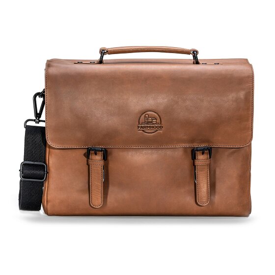 Farmhood Nashville Teczka XXL 3 komory skóra 39 cm