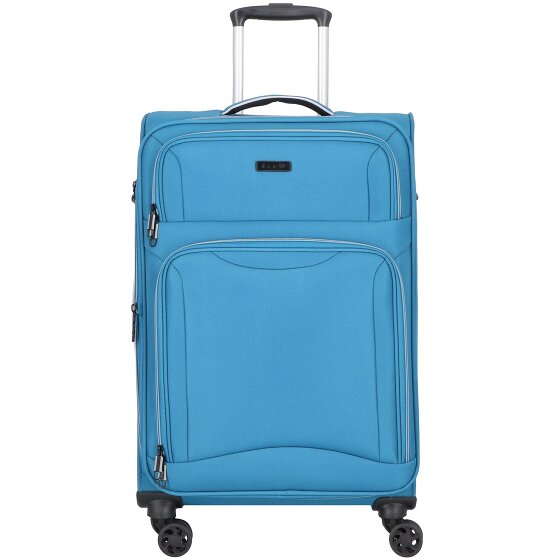 d&n Travel Line 9204 4 kółka Walizka M 66 cm z plisą rozprężną