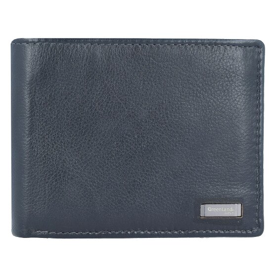 Greenland Nature Czarny Nappa Wallet RFID Leather 12 cm
